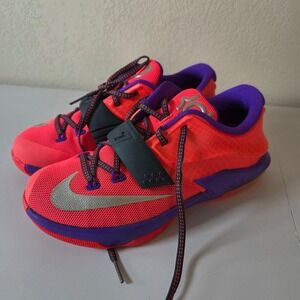 Nike KD 7 GS Youth Size 5Y Red Purple Basketball Shoes 653996 603‎